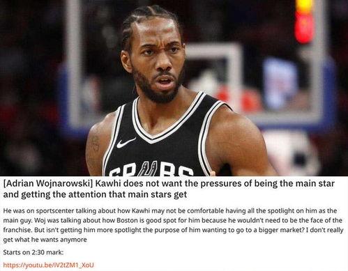 woj伦纳德最新爆料,揭秘NBA赛场背后的惊人真相  第3张